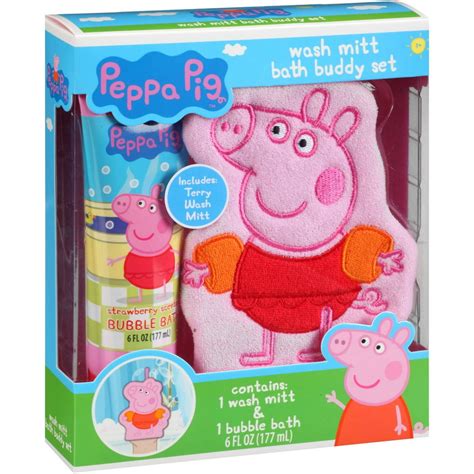 Peppa Pig Wash Mitt Bath Buddy Gift Set, 2 pc - Walmart.com - Walmart.com