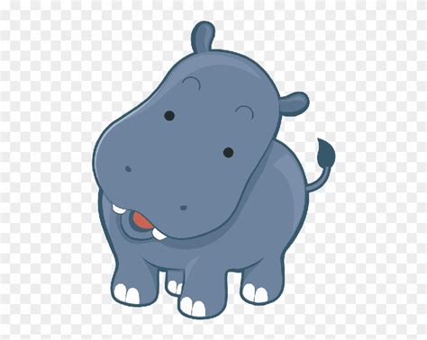 Clip Art Hippo - Cartoon Hippo Cute - Free Transparent PNG Clipart Images Download