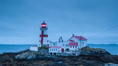 Head Harbour Lightstation lighthouse at dawn, Campobello Island, New Brunswick, Canada | Windows ...