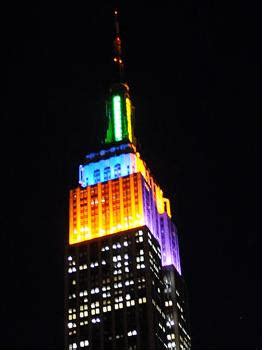Learning Curve: Patchwork colors on Empire State Building