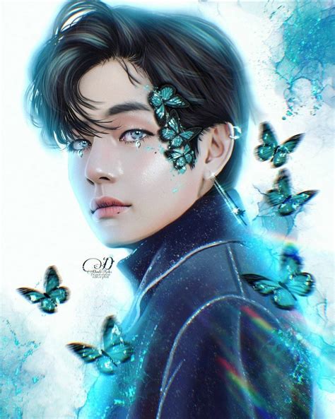 Damla💦ᴮᴱ on Twitter | Taehyung's art, Taehyung fanart, Bts drawings