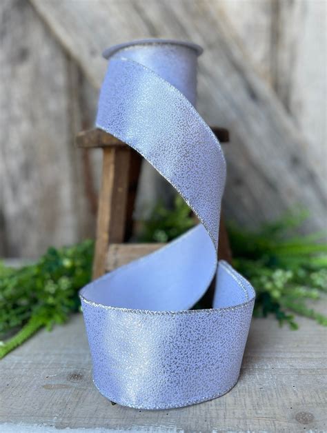 Silver ribbon, silver gold ribbon, metallic ribbon, wreath ribbon ...