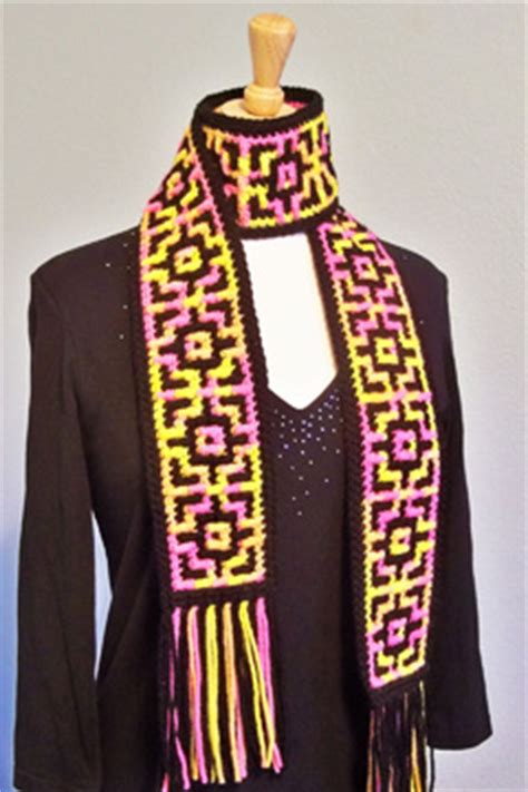 Crochet Mosaic Scarf | The Crochet Architect