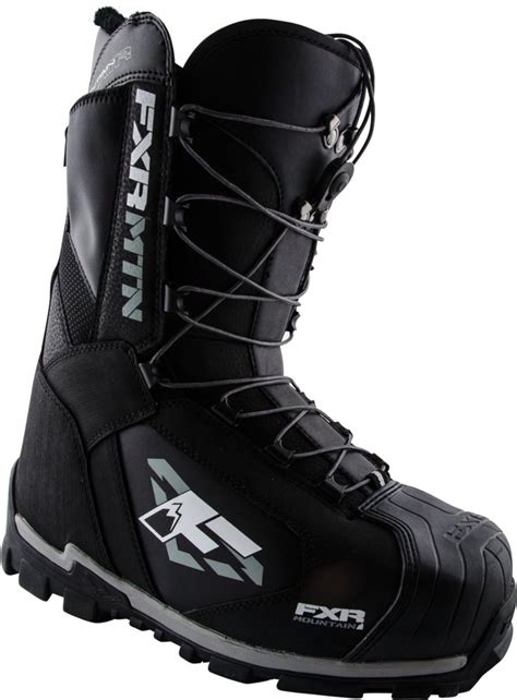 FXR Racing - Snowmobile Gear - Vertical Boot - Black | Snowmobile boots ...