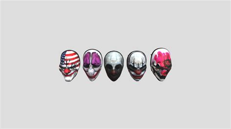 Payday 2 Masks - Download Free 3D model by alexn1k [b1e751e] - Sketchfab