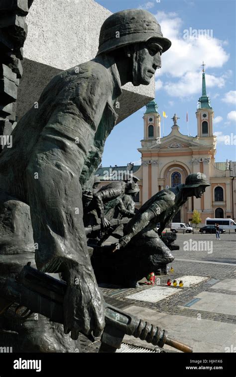 warsaw uprising monument in warsaw Stock Photo - Alamy