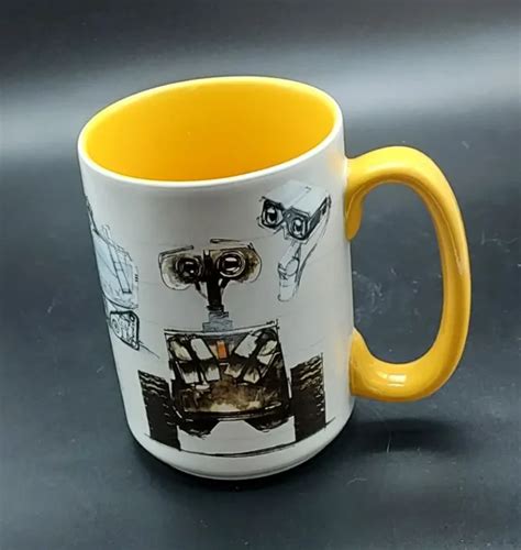 OFFICIAL DISNEY STORE Art of Pixar Wall-E & Eve Concept Art Sketch Ceramic Mugs $35.00 - PicClick