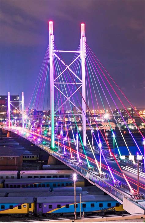 Nelson Mandela Bridge in Johannesburg, South Africa | Johannesburg city ...