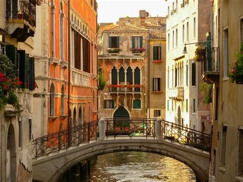 Free Images : water, architecture, bridge, house, flower, town, city, canal, italy, facade ...