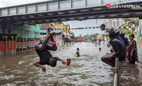 With Chennai receiving heavy rains, the highest since 2015, residents ...