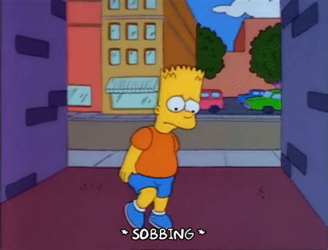 GIF bart simpson crying season 3 - animated GIF on GIFER - by Ceri