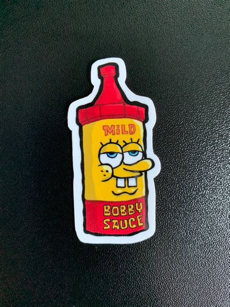 Mild Bobby Sauce Spongebob Vinyl Sticker - Etsy