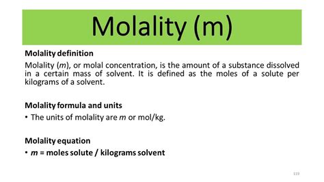 Molality Definition, Formula, SI Unit, Examples, Uses, And, 48% OFF