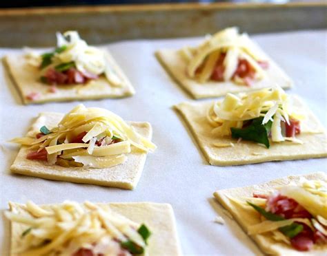 Spinach, Ham, and Cheese Puff Pastry Bites | Karen's Kitchen Stories