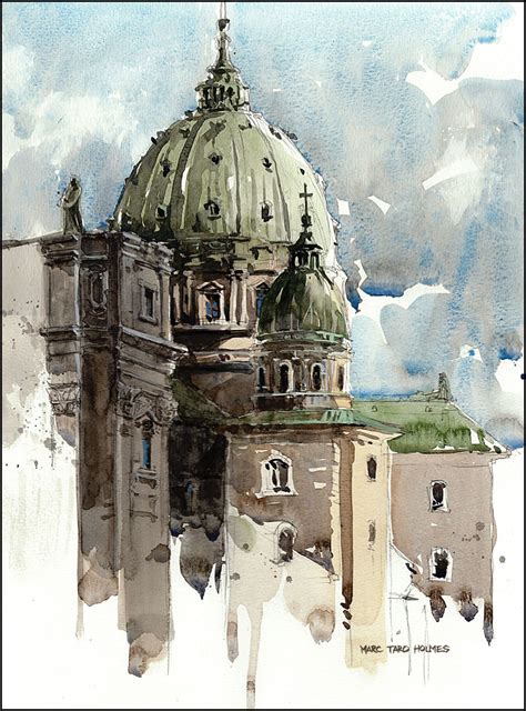 10Nov07_MarieReineDuMonde | Watercolor architecture, Architecture ...