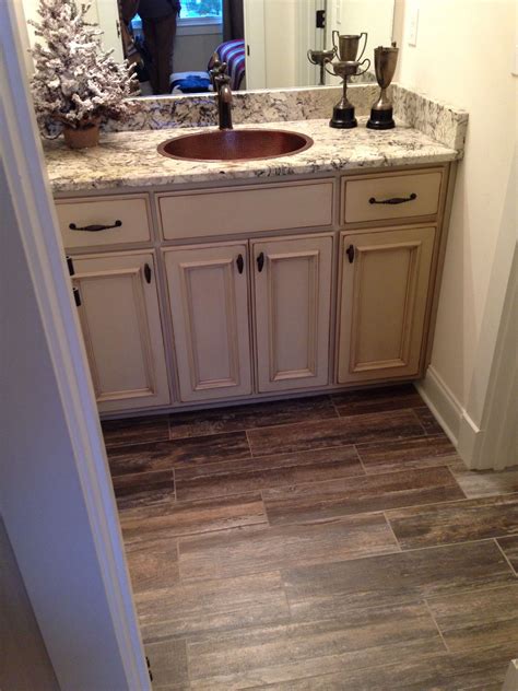 Creating A Timeless Look In Your Bathroom With Wood Tile Flooring - Home Tile Ideas