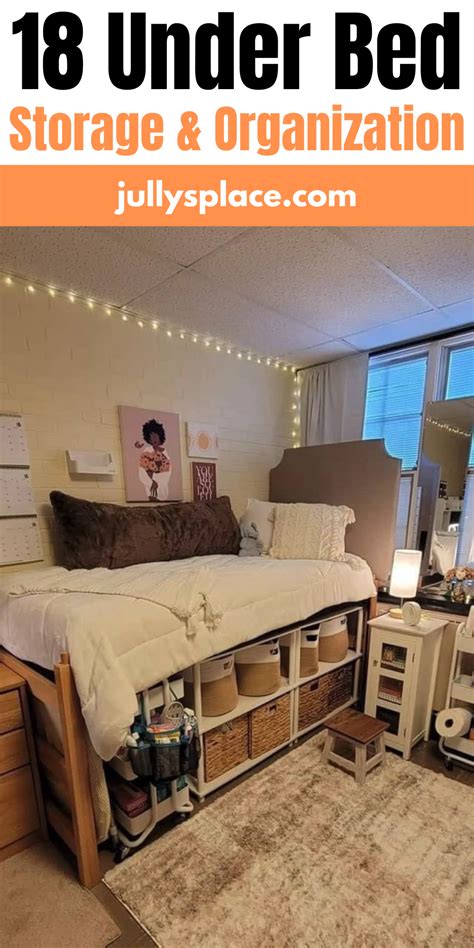 18 Under Bed Storage & Organization Ideas For Your Dorm Room | Dorm ...