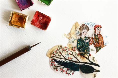 Online art: How to draw Turkish miniature art on orchid blossoms | Daily Sabah