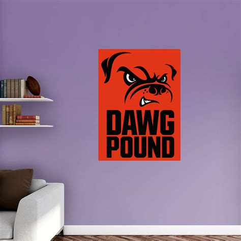 Cleveland Browns Dawg Pound Logo Wall Decal | Shop Fathead® for ...