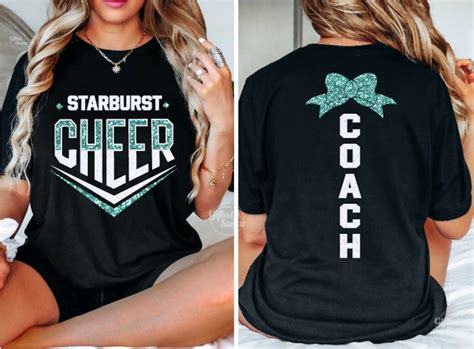 Glitter Cheer Shirt,cheer Coach Shirt,cheerleader Shirt,custom Name ...