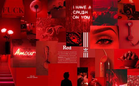 Download A bright and vibrant red collage to brighten your day ...