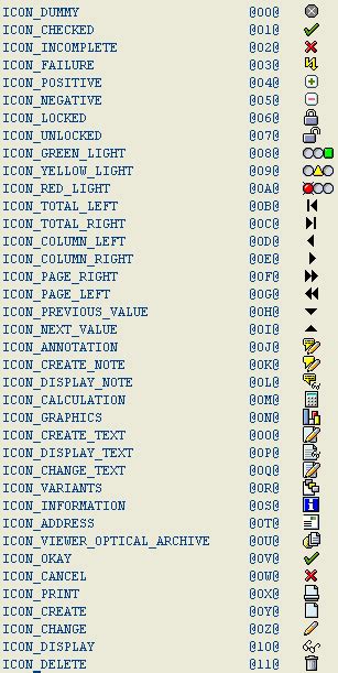 Display SAP Icons using ABAP Icon Code - SAP Icon List and ABAP Icons