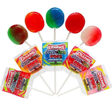 28 Pc Charms Sweet Sour Pops Lollipop Sucker Candy Lollypops - Walmart.com - Walmart.com