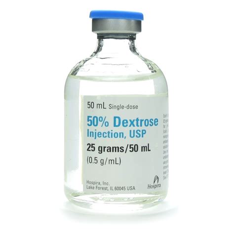 Dextrose 50%, 25 Grams/Vial, SDV, 50mL | McGuff Medical Products