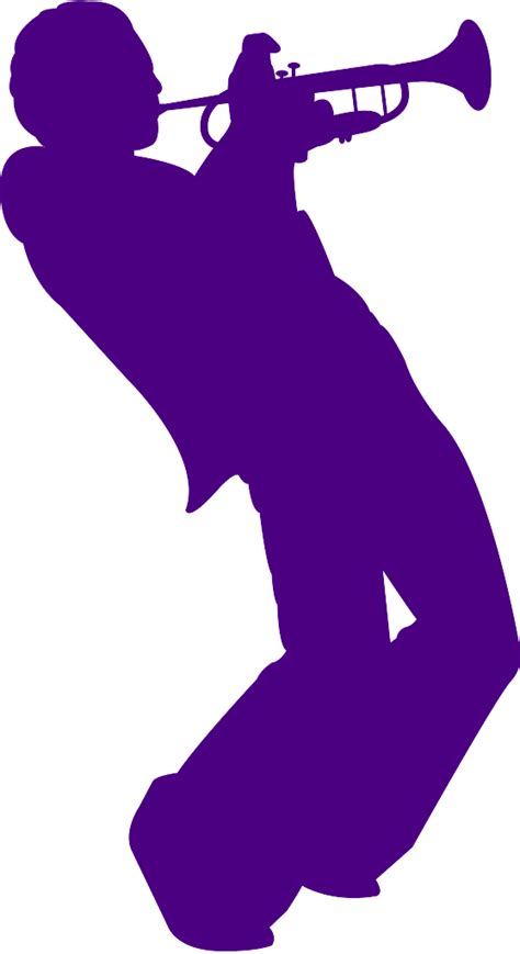 Man Playing Trumpet Silhouette | Free vector silhouettes