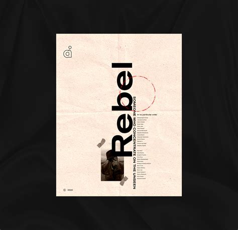 Rebel -- Poster Design Series Vol 1 on Behance