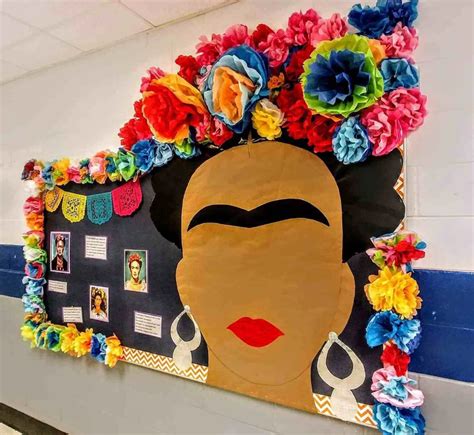 frida kahlo bulletin board hispanic heritage month Collaborative Art ...