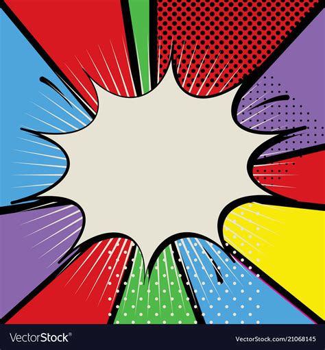 Cartoon background pop art style Royalty Free Vector Image