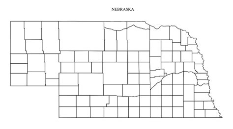 Nebraska County Map: Editable & Printable State County Maps