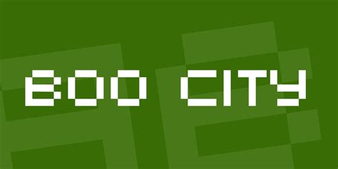 Boo City Font · 1001 Fonts