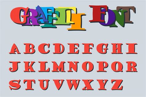 Graffiti font number one 1945977 Vector Art at Vecteezy