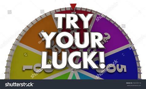 Try Your Luck Spinning Game Show Stock Illustration 704729116 ...