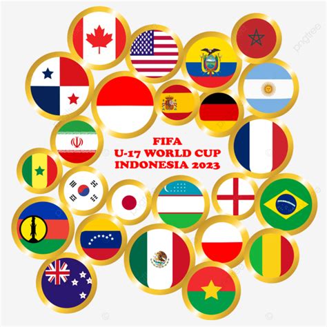 Flag Of Fifa U17 World Cup In Indonesia Illustration Vector, Flag, Fifa World Cup, U17 Football ...