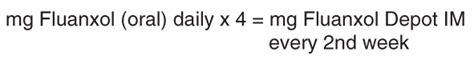 Fluanxol Depot Dosage/Direction for Use | MIMS Philippines