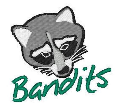 Items similar to Bandits Mascot Embroidery Designs Many Formats PXF ...