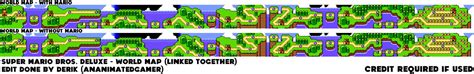 Super Mario Bros. Deluxe (World Map - Linked up) by AnAnimatedGamer on ...