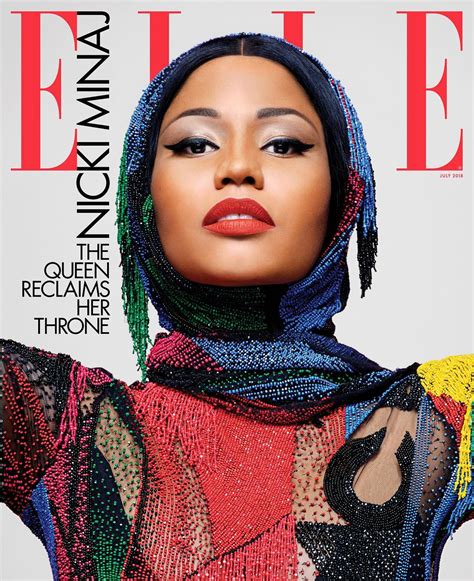 Nicki Minaj Covers Elle Magazine / Shot By Iconic Karl Lagerfeld - That ...