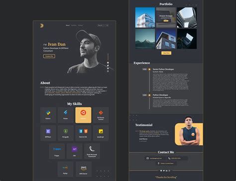 Personal Portfolio Website Design Free Psd Freebie Su - vrogue.co