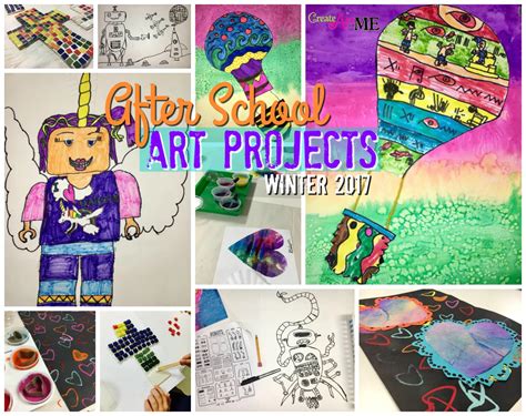 After School Art Projects Winter Spring 2017 - Create Art with ME