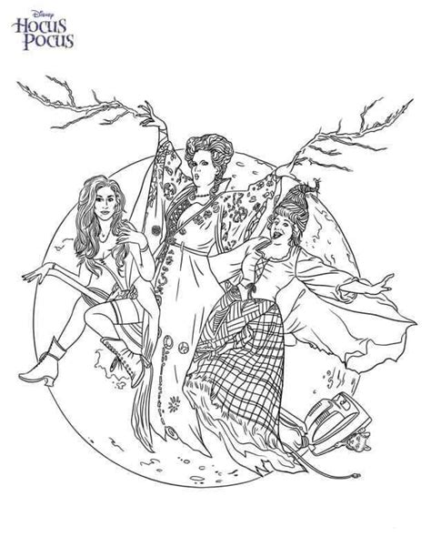 37+ hocus pocus printable coloring pages - SyedaLaurianne