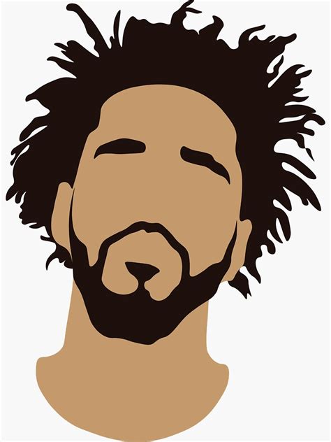 "J Cole Silhouette" Sticker for Sale by ScoxtMerch | Redbubble