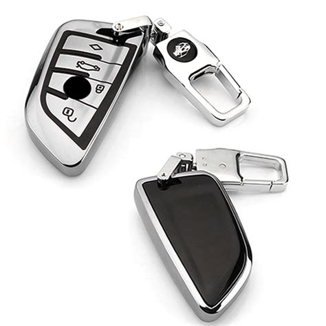 for BMW Key Fob Cover - Soft TPU Front + ABS Shell Back Blade Shape Ke | Xotic Tech