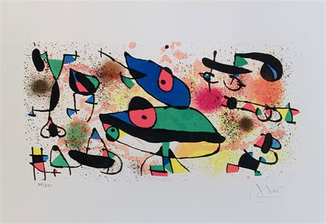 Joan Miro SCULPTURES II Facsimile Signed Limited Edition Giclee - Forgotten Treasurez®