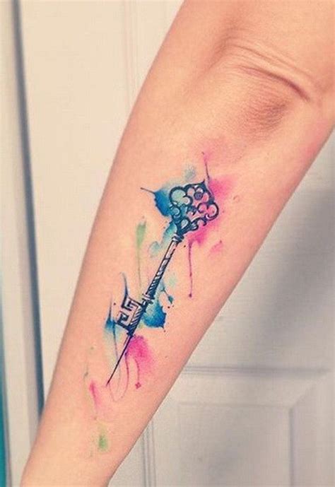 100+ Most Beautiful Watercolor Tattoo Ideas | Key tattoo designs, Key tattoos, Watercolor heart ...