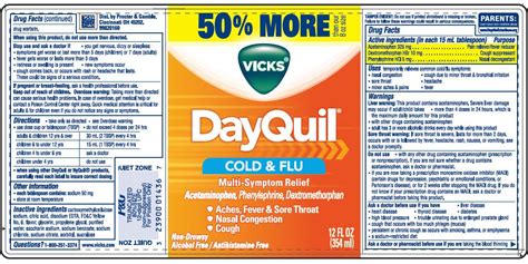 Vicks DayQuil Cold and Flu Multi-Symptom Relief (The Procter & Gamble Manufacturing Company ...