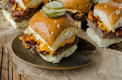 Bacon Cheeseburger Sliders Recipe - Merry About Town